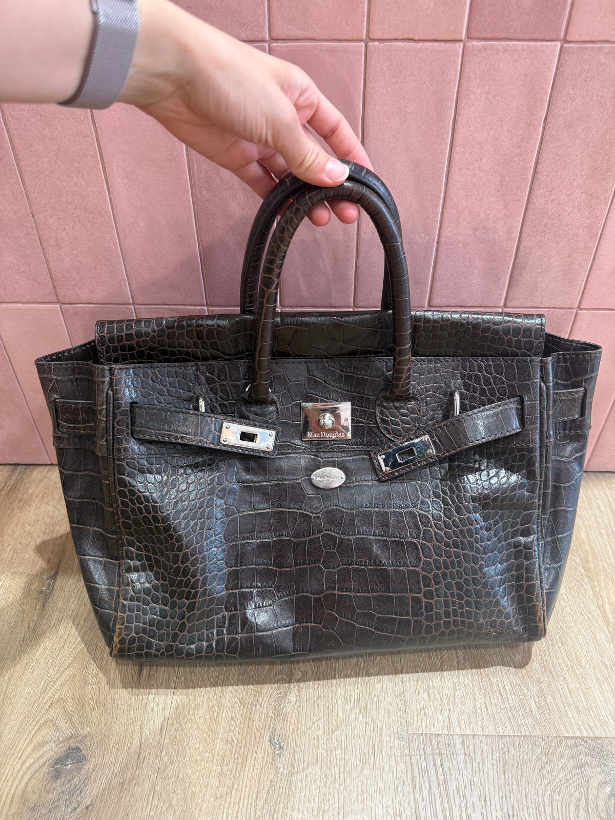 Sac Mac Douglas marron cuir 30/06