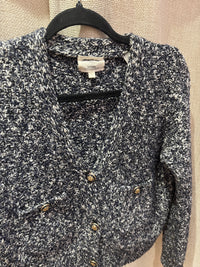 Gilet tweed blanc et bleu Maison 123 T.S