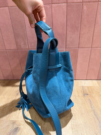 Gérard Darel sac bleu canard daim 02/09