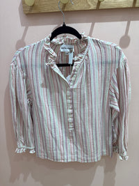 Chemise blanche et rayures vertes Antik Batik T.M