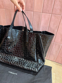 Sac noir croco Jérôme Dreyfuss 24/06