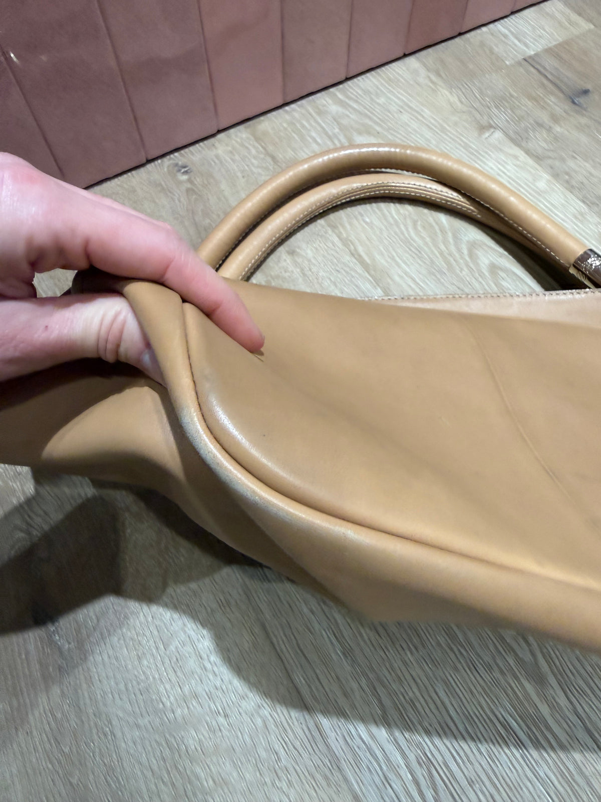 Sac cabas cuir camel Lancel