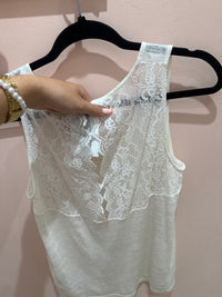 Débardeur blanc Lauren Vidal Taille TM