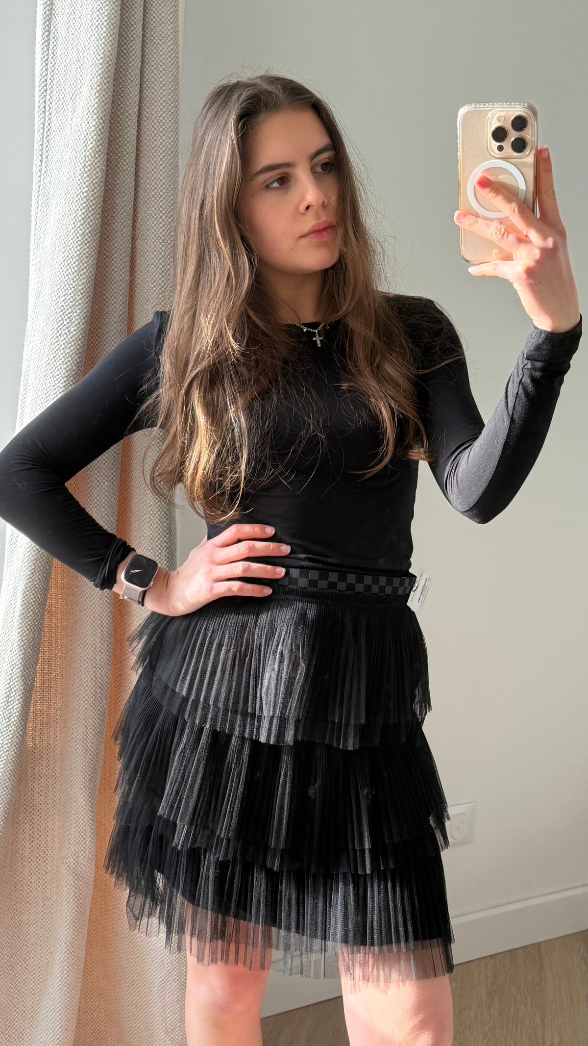 Jupe froufrou ikks  Noire T.36