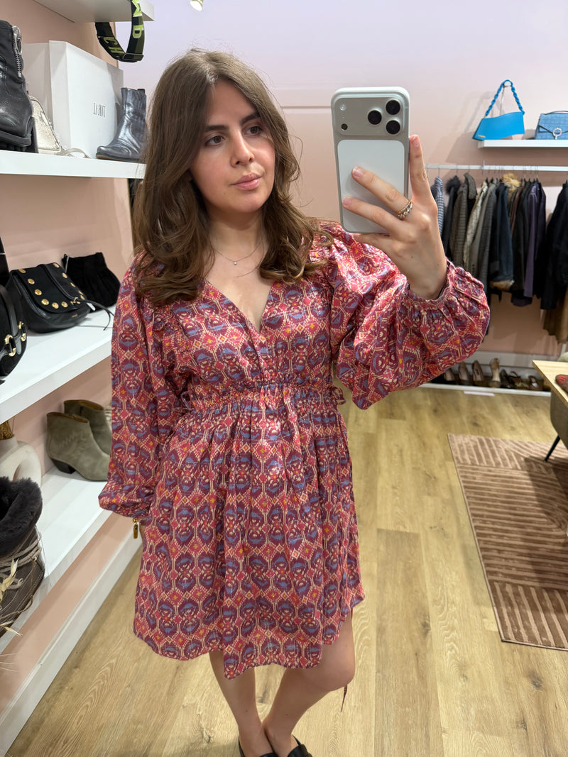 Robe rose et beige Sézane T.36 01/09