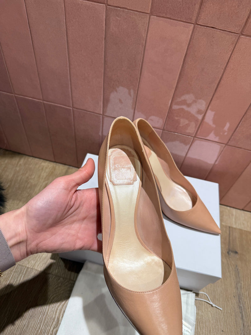 Escarpins Dior rose T.38.5