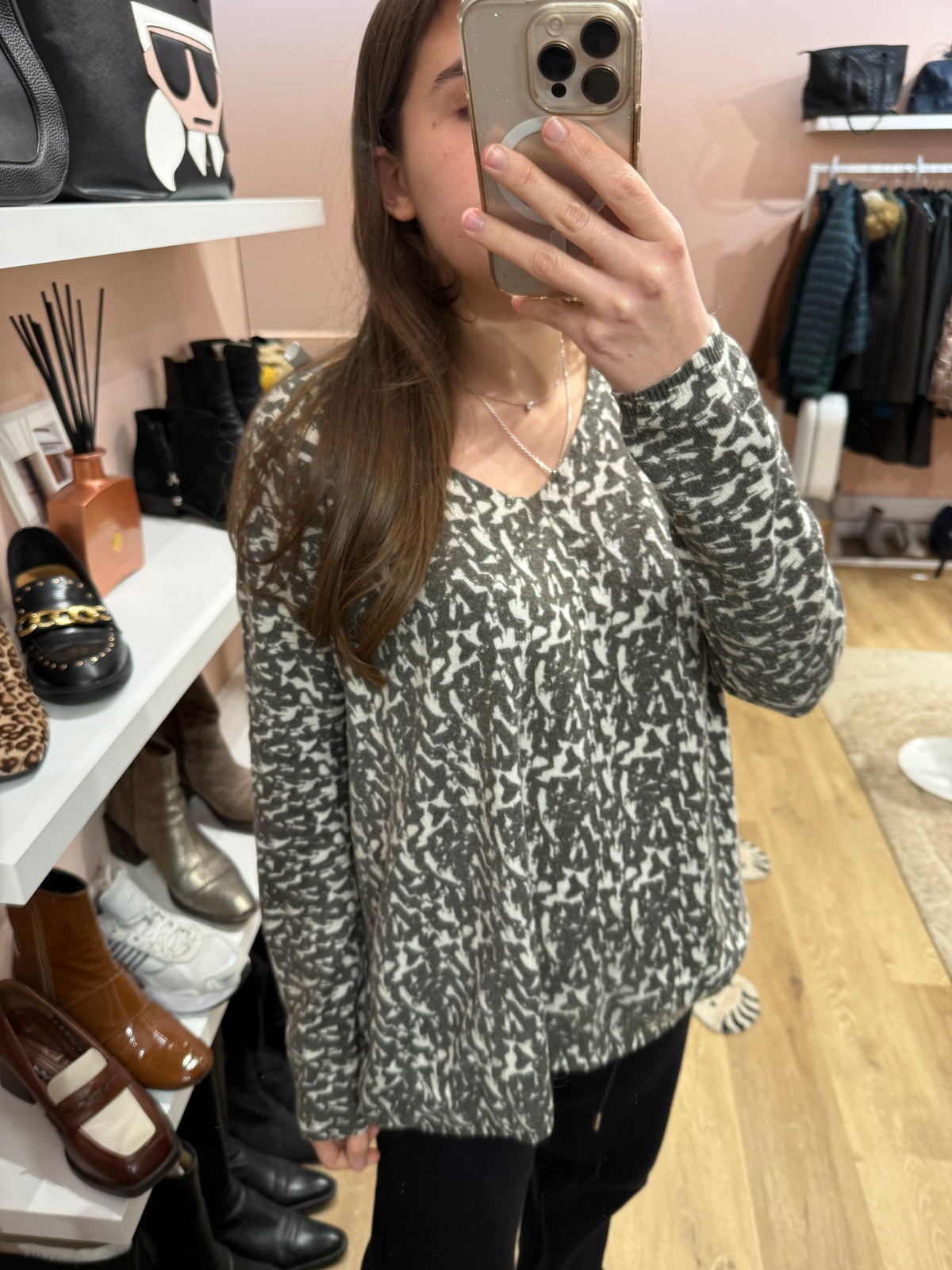 Suncoo pull taupe blanc T.M