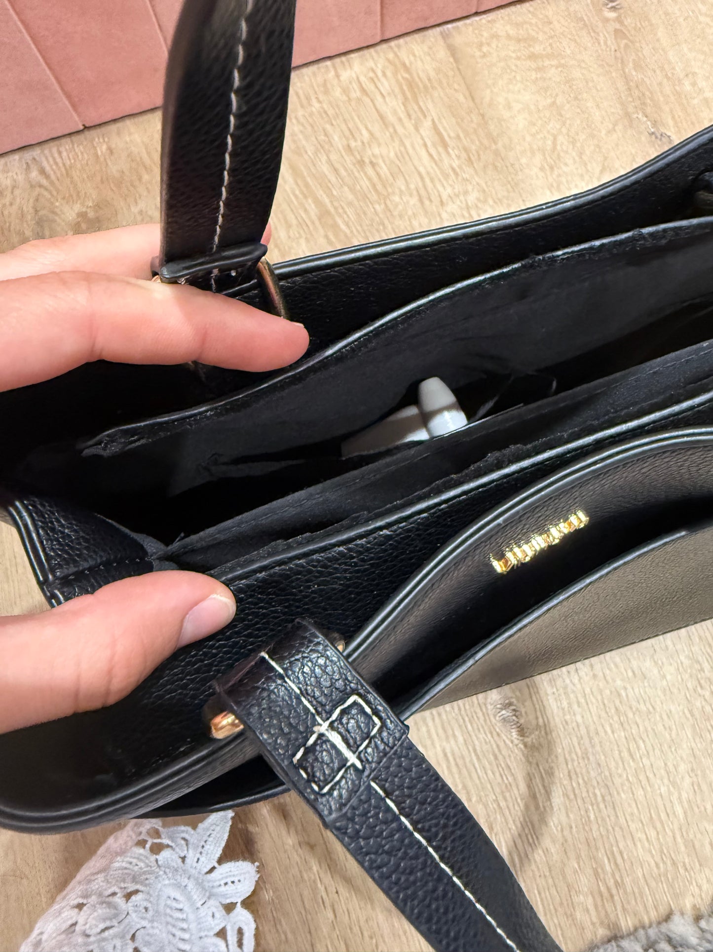 Sac simili cuir noir