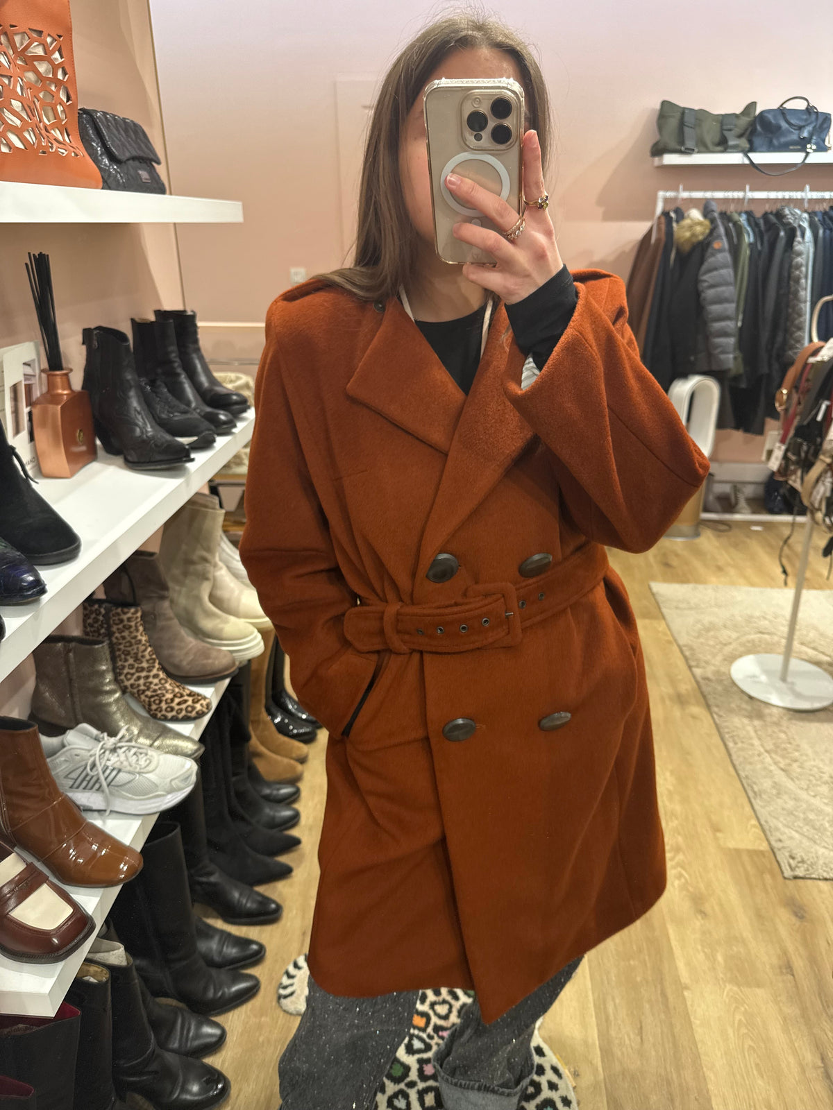 Manteau orange Kenzo