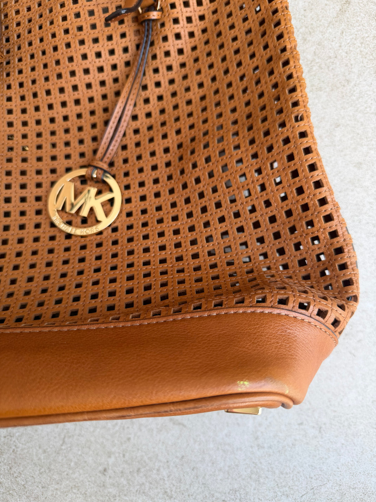 Sac marron en cuir Michael Kors 16/08