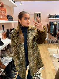 Manteau marron et noir ikks