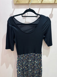I.Code Robe longue noire et bleu marine T.M