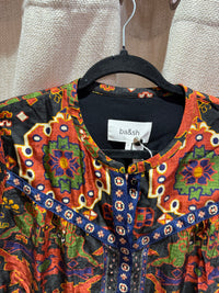 Blouse ocre et verte manches longues ba&sh 08/10