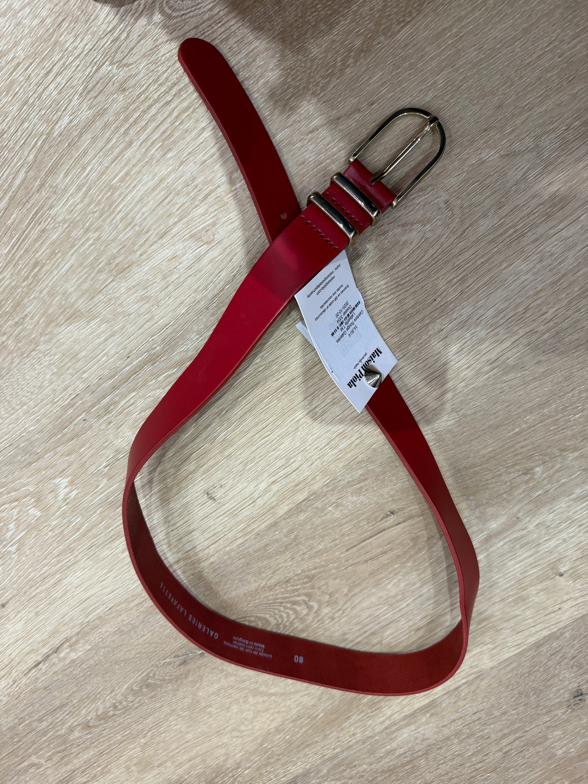 Ceinture Rouge Galeries Lafayette T.M