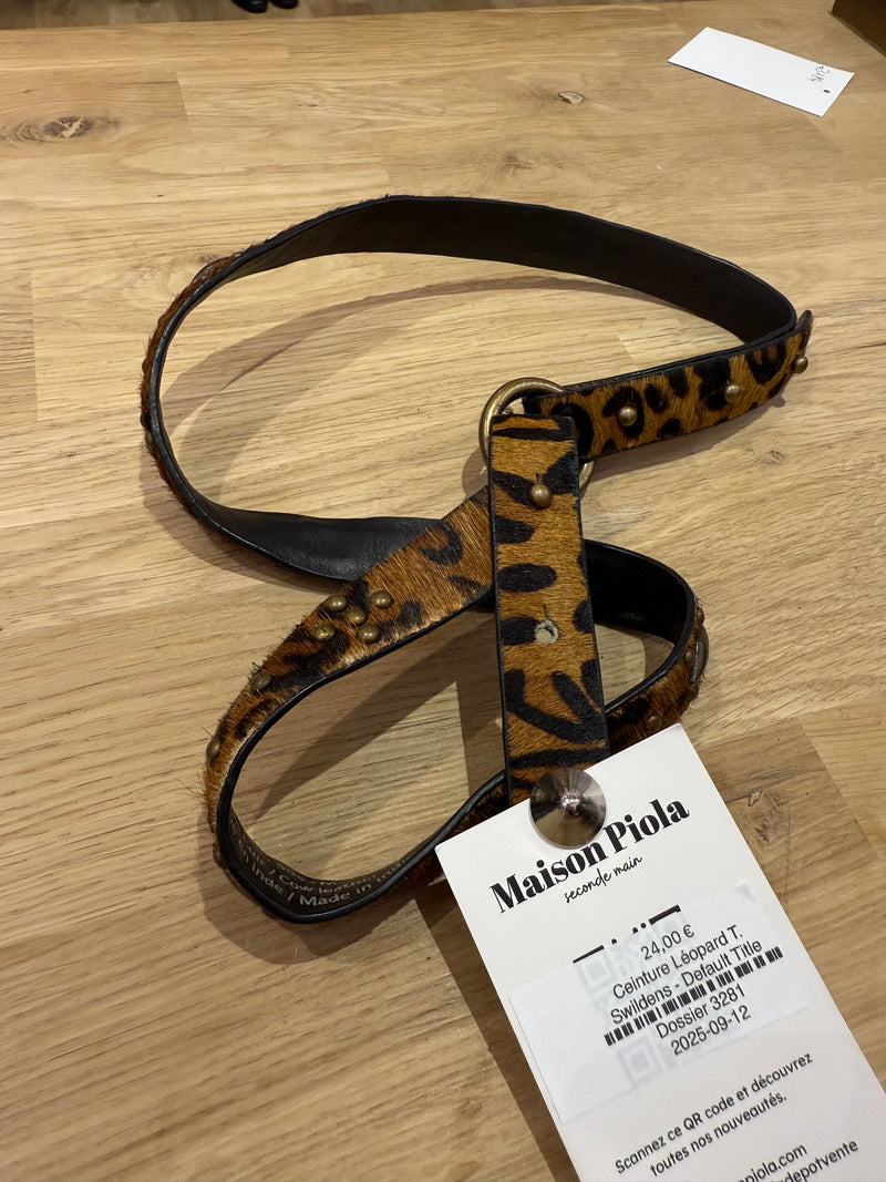 Ceinture Léopard T. Swildens