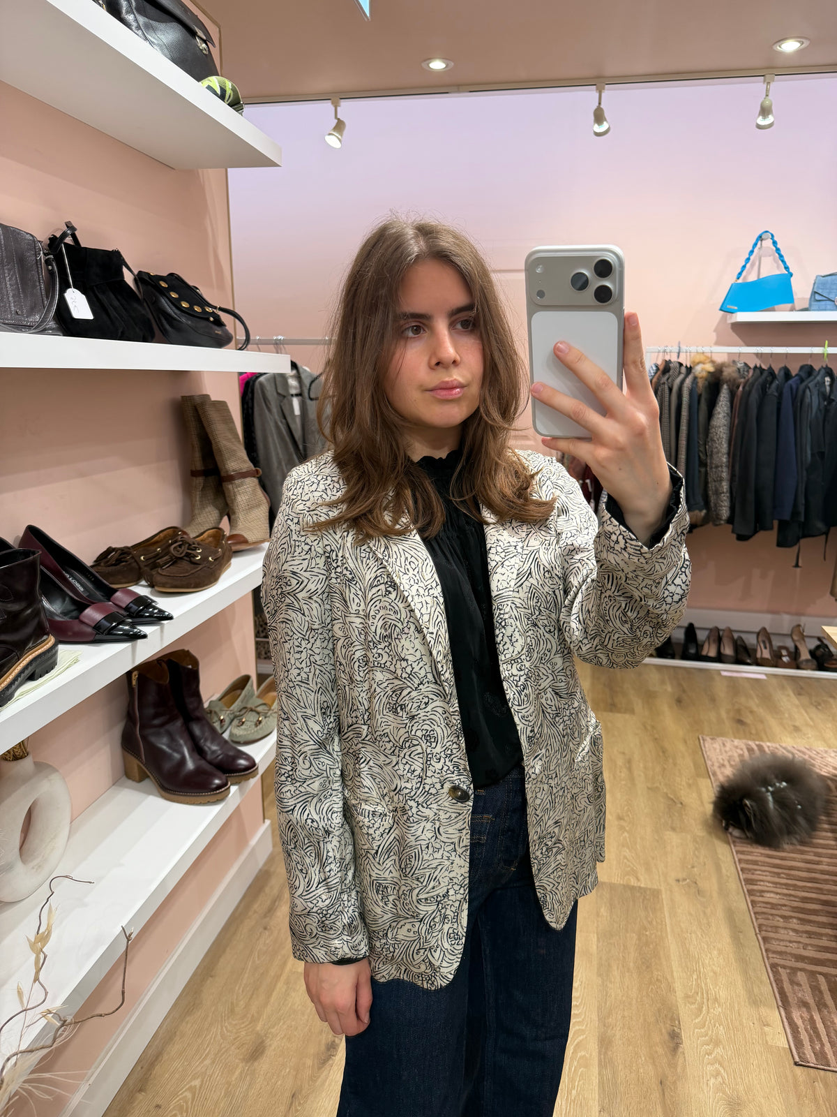 Blazer Crème et gris Diega T.S 07/09