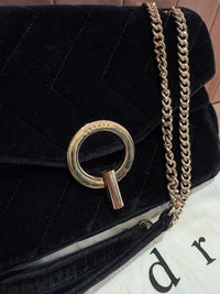 Sac Sandro en velours noir