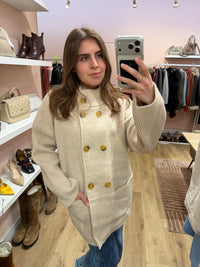 Manteau en laine beige - Bellantani - Taille 40 20/09