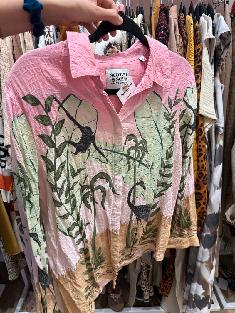 Chemise rose scotch & soda T.M