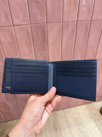 Porte-feuille le tanneur bleu cuir 30/06