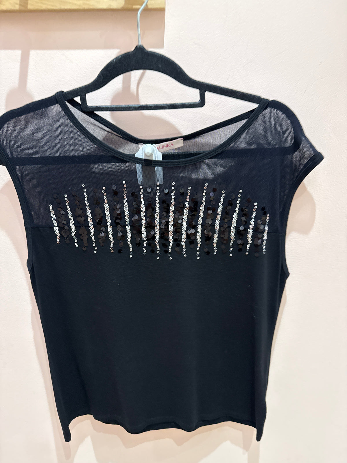 Débardeur strass Valinka Noir T.L