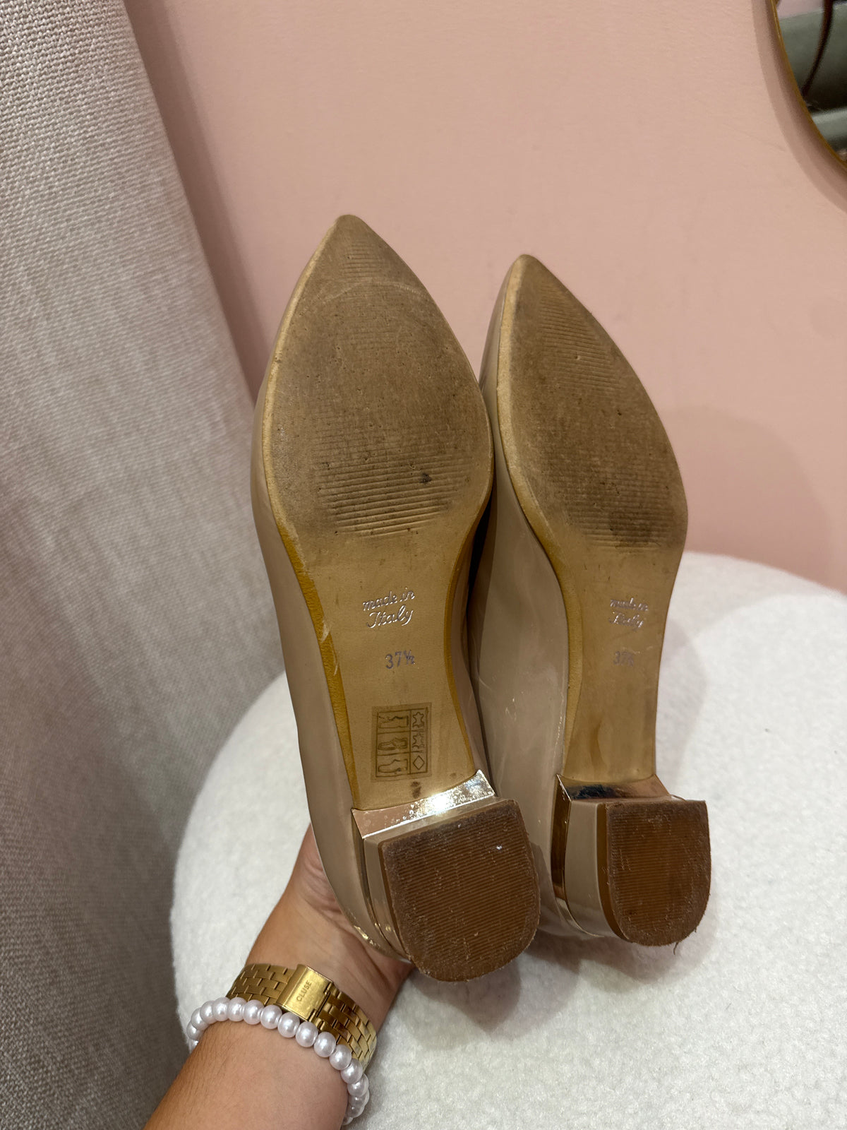 Vernis Baldin Ballerines beige T.37,5