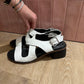 Sandales cuir T.38 halmanera