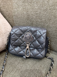 Sac Moncler gris cuir TU