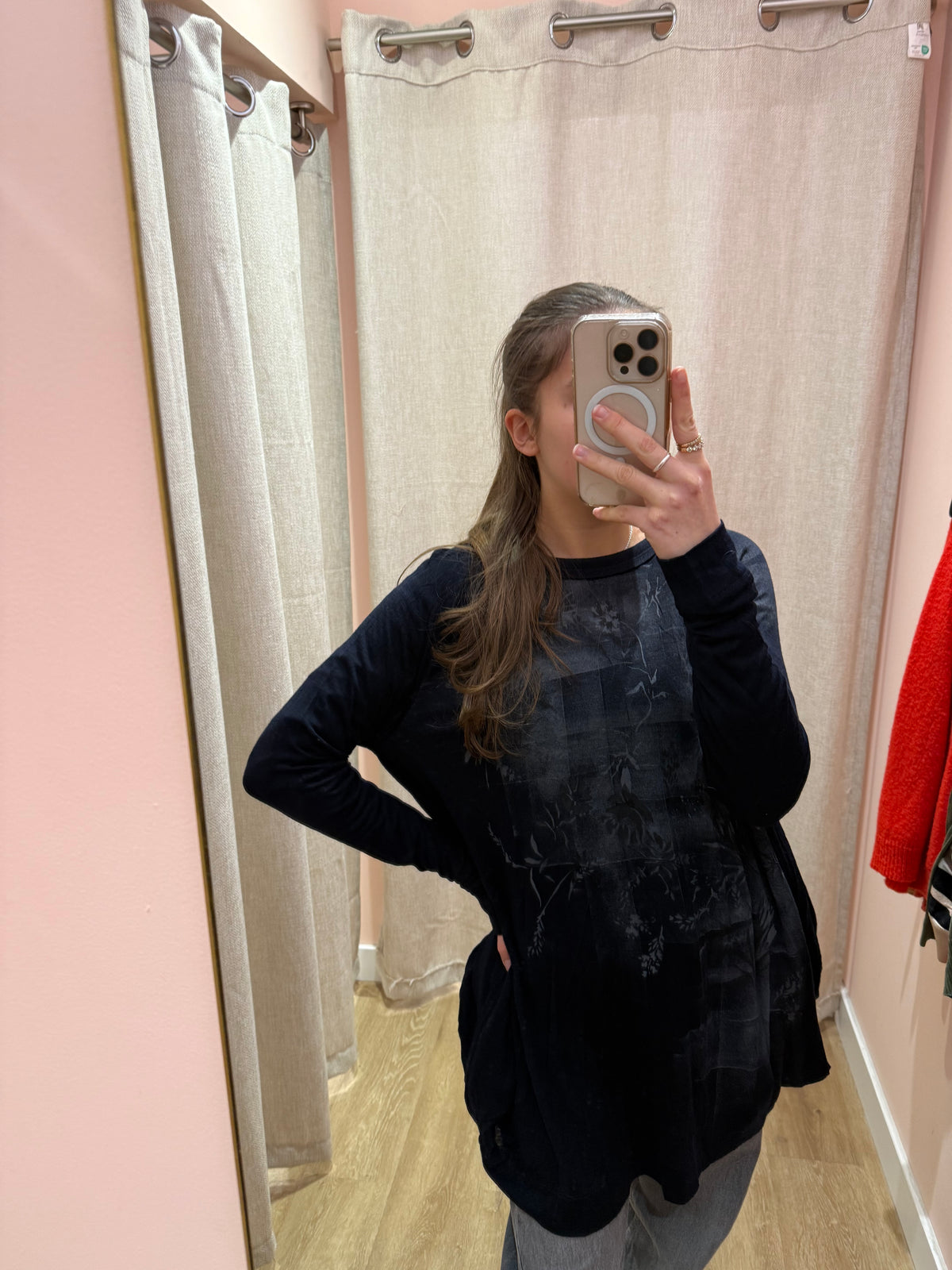 Pull bleu marine High Taille TM