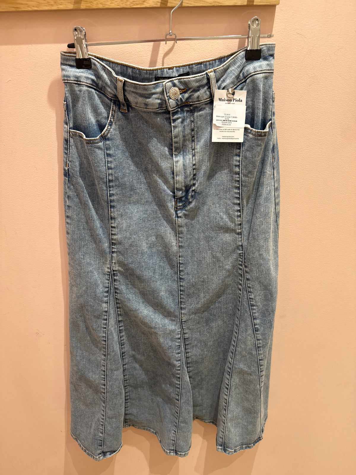 Mahe jupe en jean T.36/38