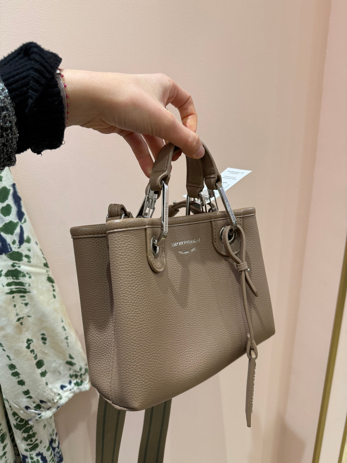 Sac Emporio Armani taupe cuir TU