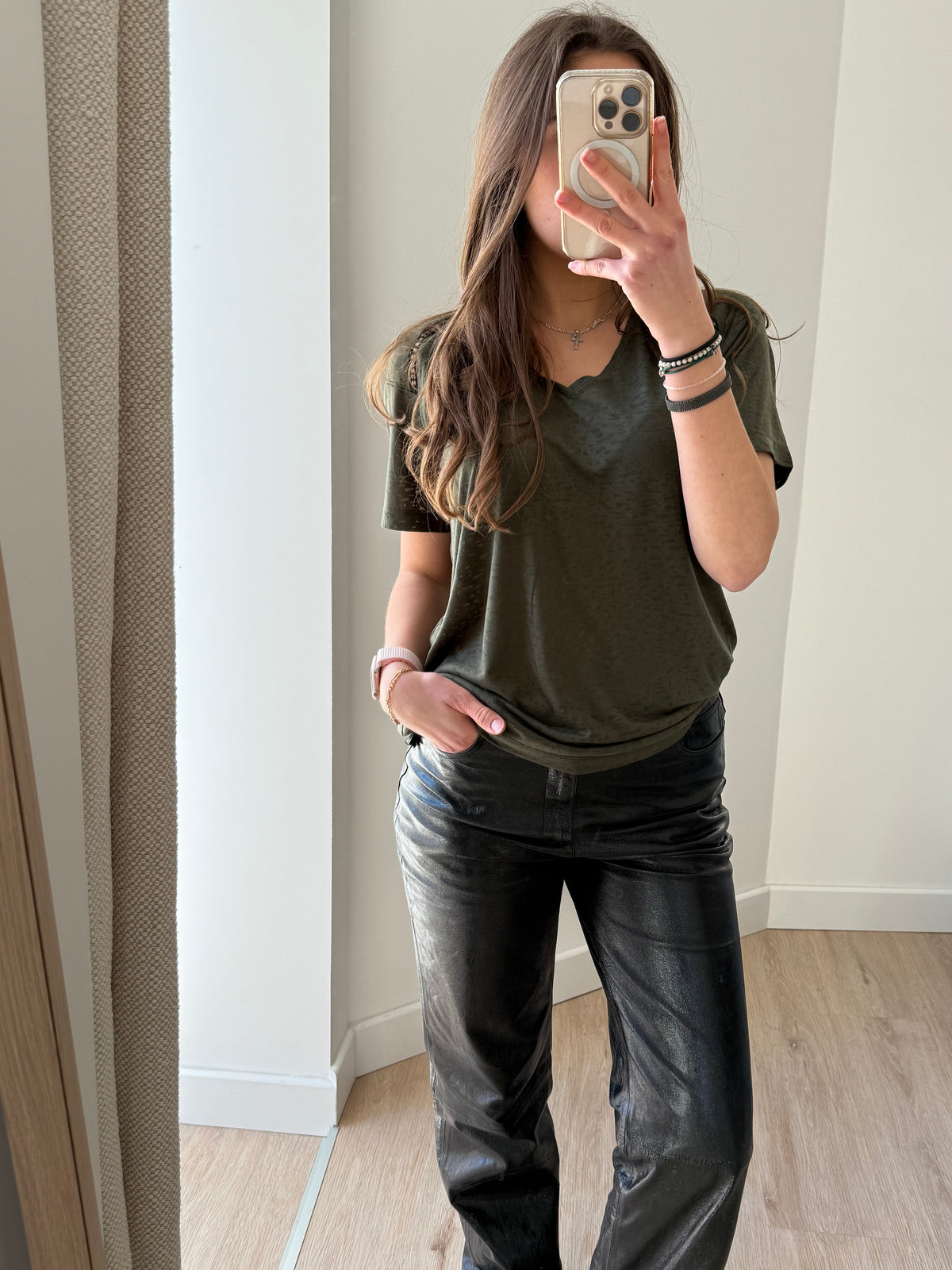 One Step - T-shirt vert MC - T.XL