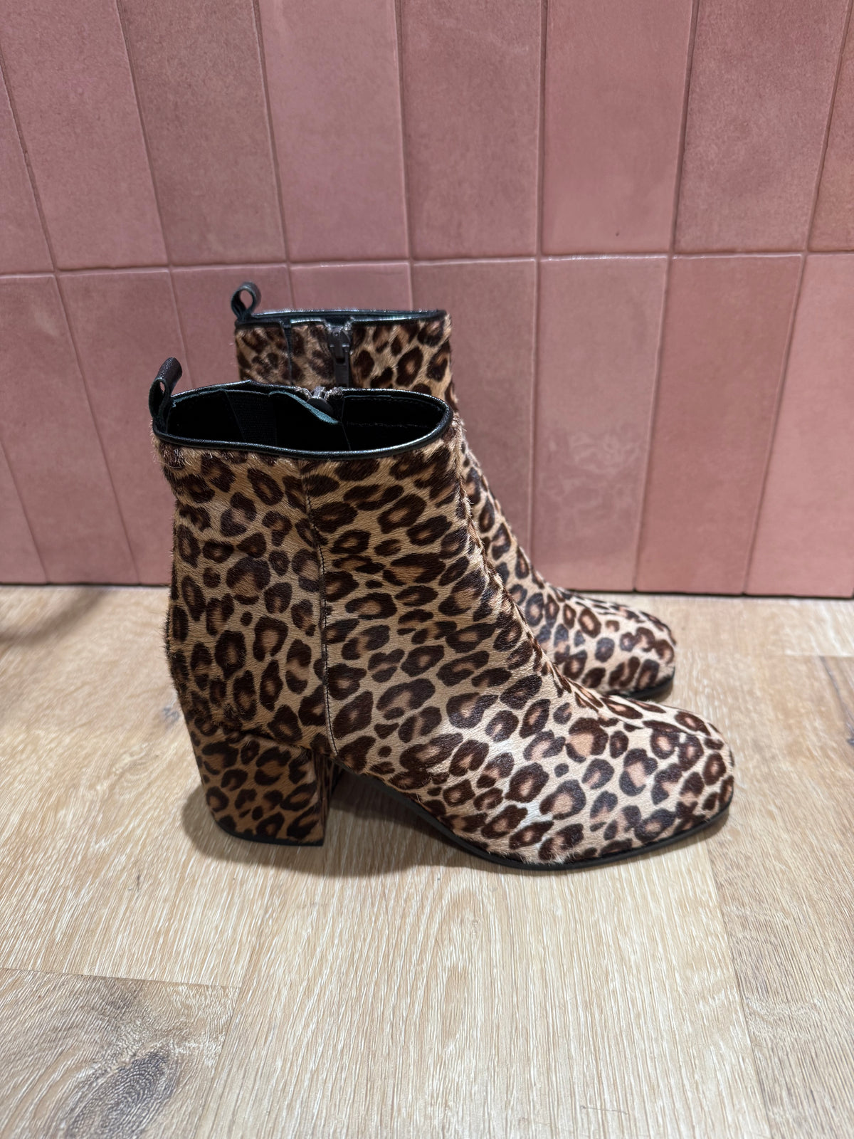 Bottines beige et marron Kennel T.37