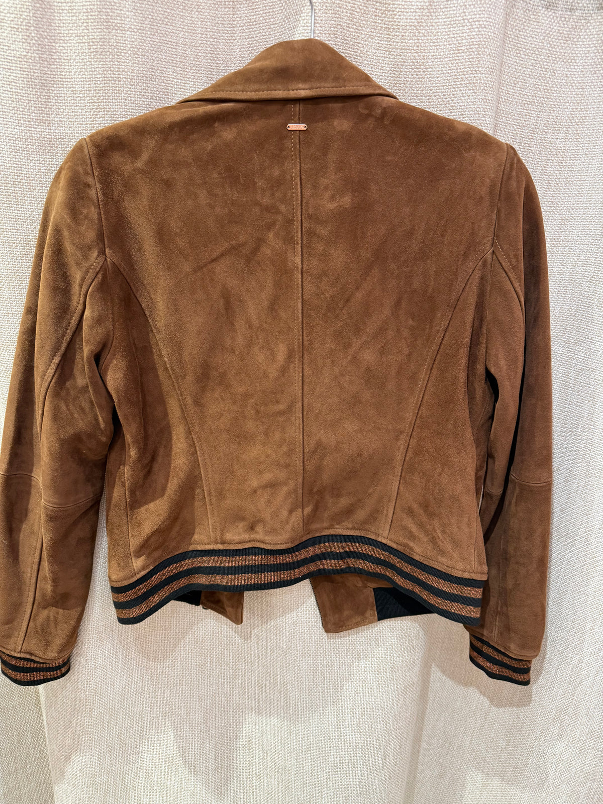 Veste en cuir I.Code chocolat T.36