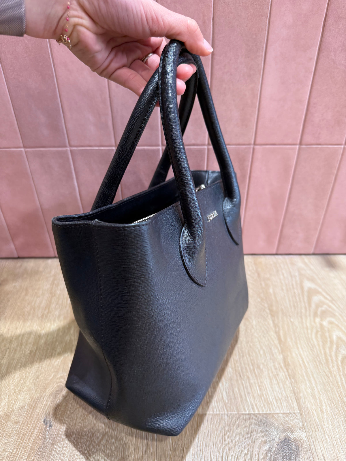 Sac noir Furla en cuir