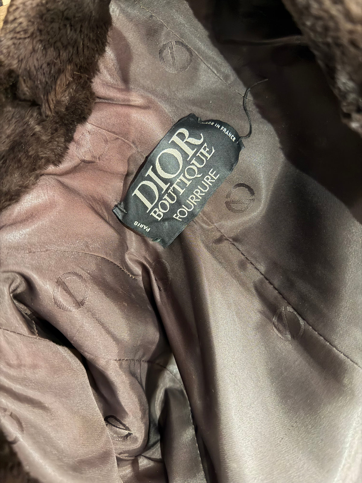 Manteau Dior en lapin T.36/38 23/10