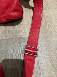 Sac Lancel rouge cuir