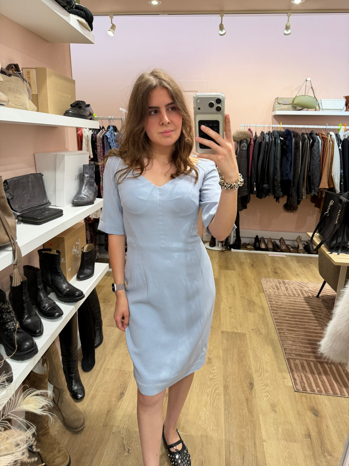 Dolce & Gabbana - Robe bleu ciel - T.38/40 01/10