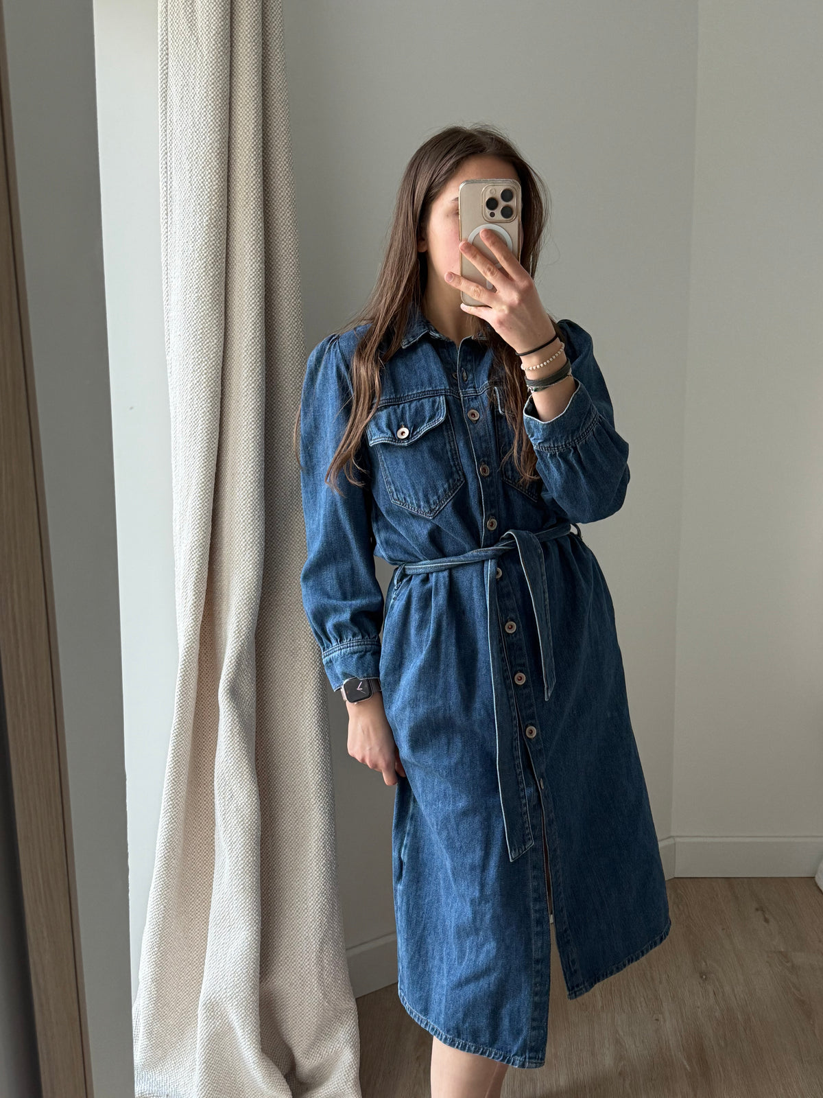 Bellerose Robelongue en jean bleu TS