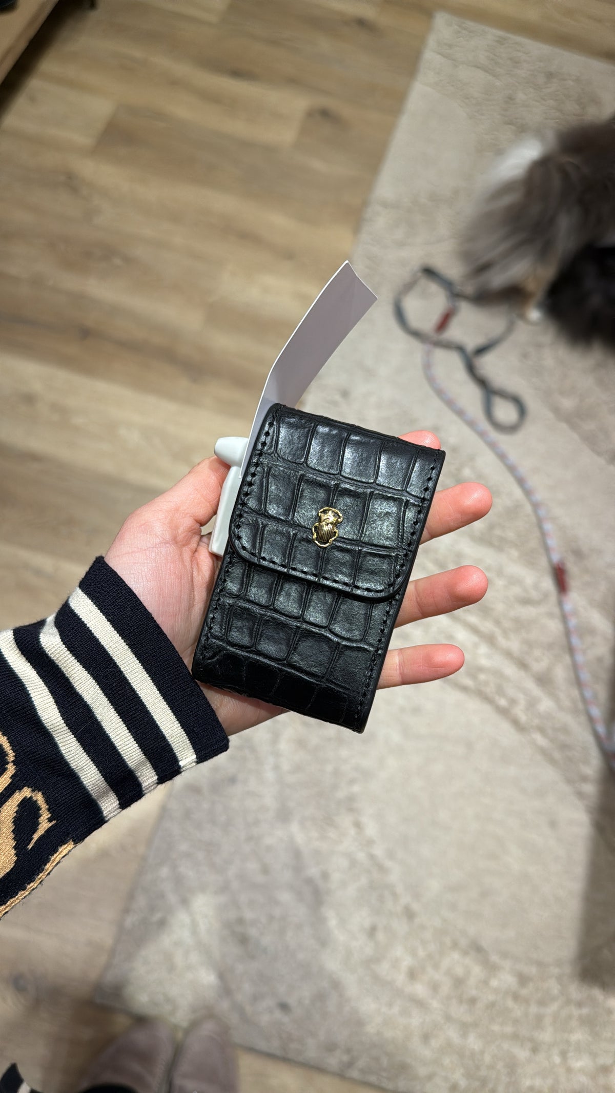 Claris virot Écrin pour route à lèvre ou petite pochette en cuir