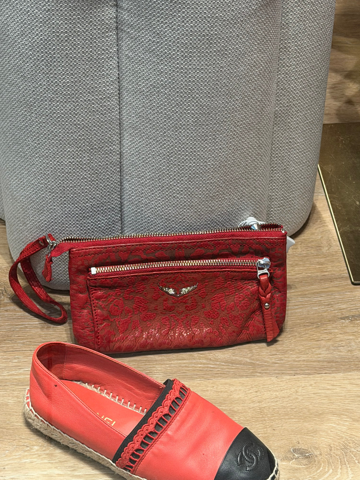 Pochette Zadig et voltaire cuir 24/10