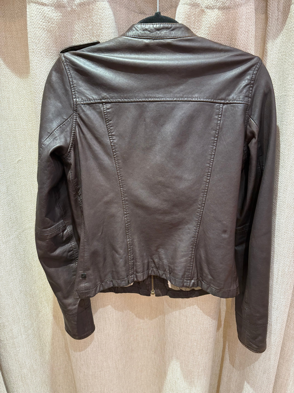 Veste en cuir marron I.Code T.36