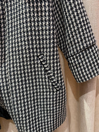 Veste pied-de-poule grise et blanche one step T.42 25/10