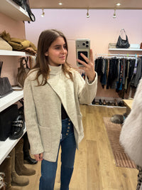 Manteau blanc Ba&sh - T.XS 15/10