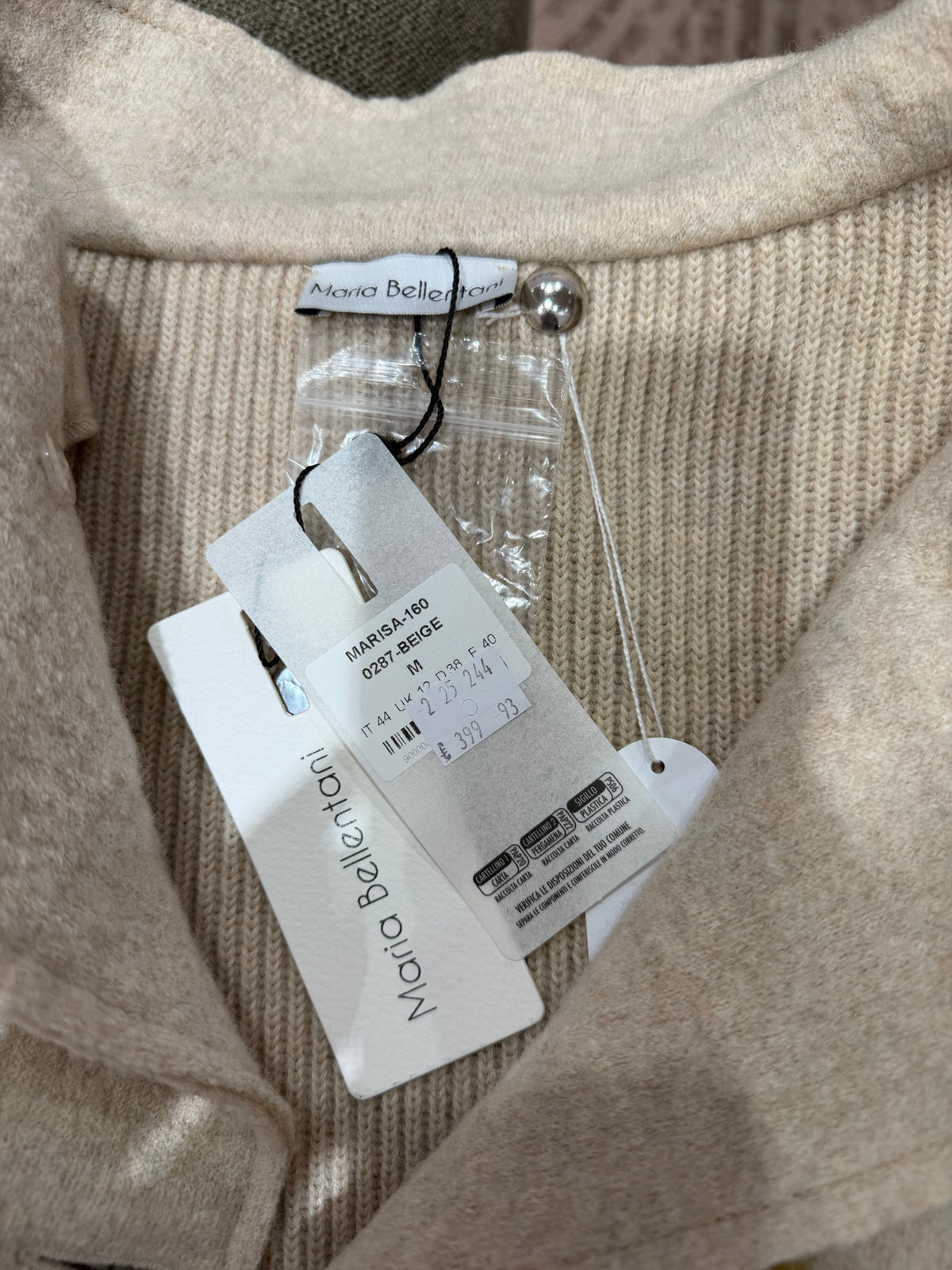 Manteau en laine beige - Bellantani - Taille 40 20/09