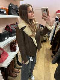 Manteau Peau lainé T.S des petits hauts