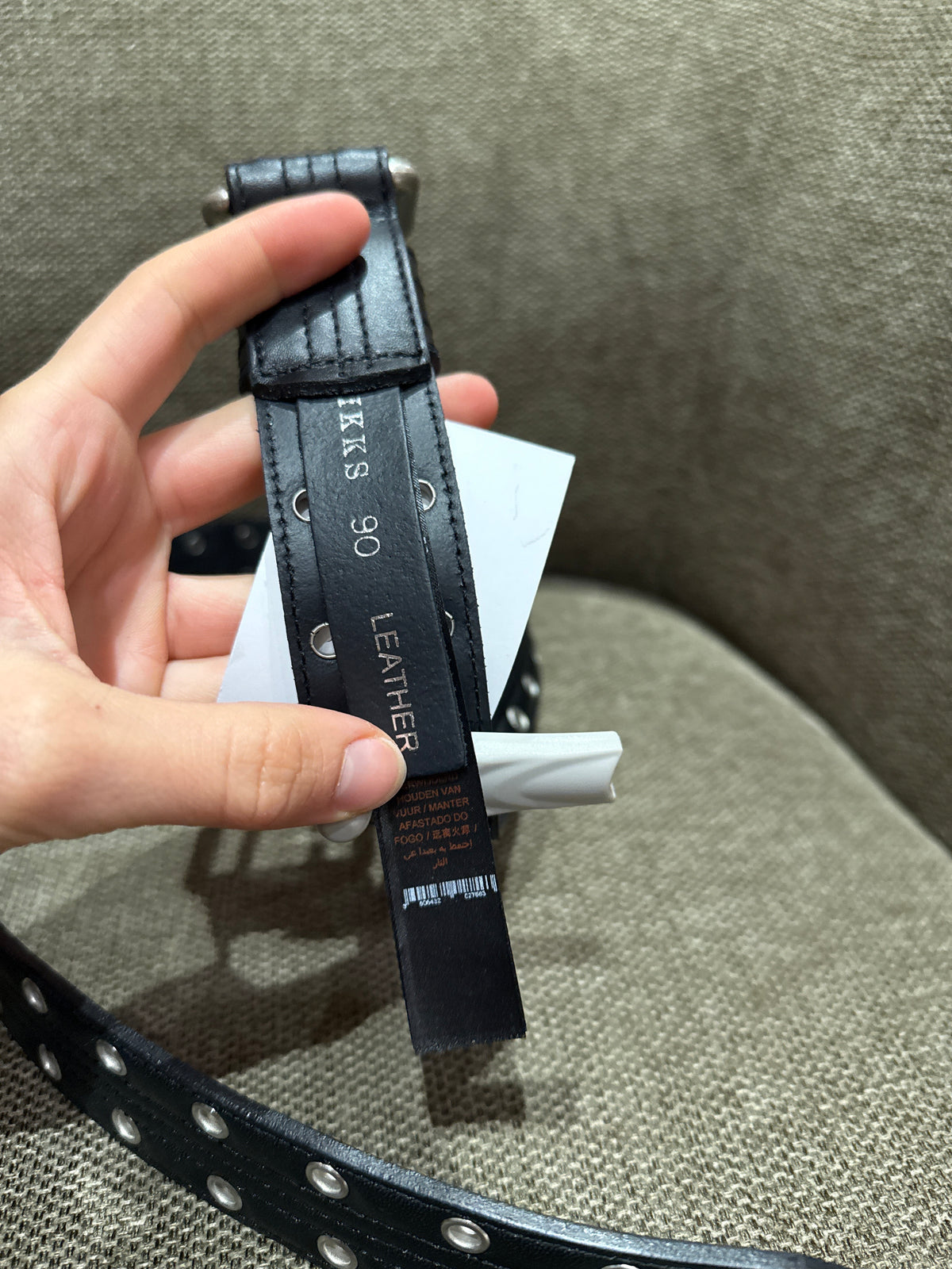 Ceinture en cuir ikks t.90 très bon état