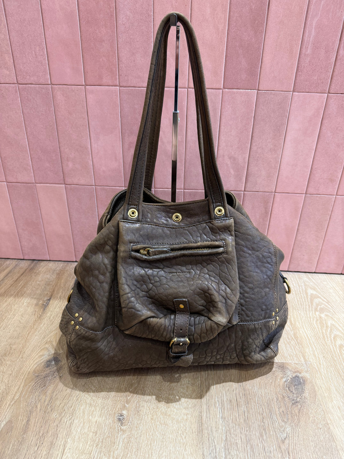 Sac Jérôme dreyfuss Kaki cuir Billy 09/06