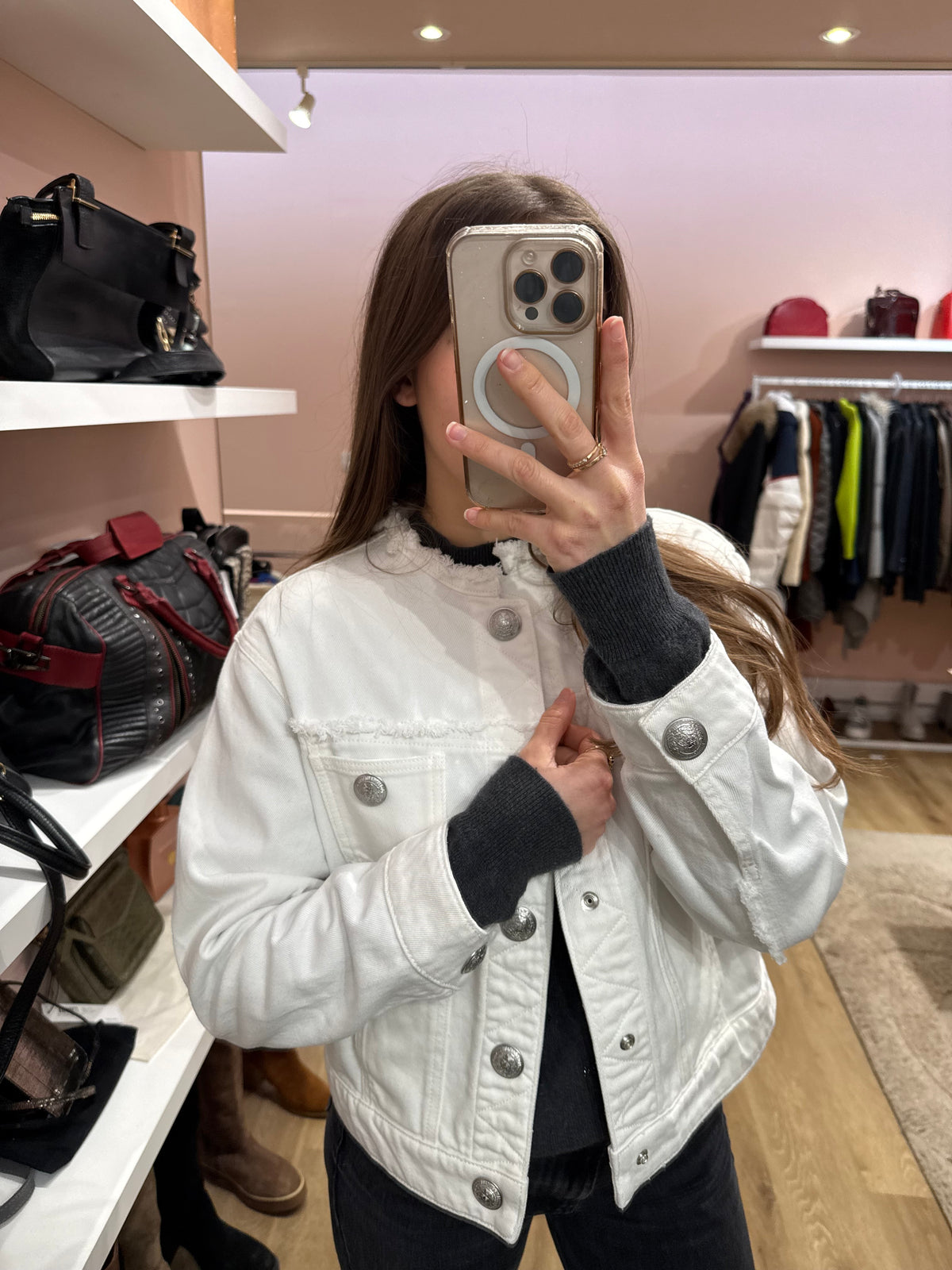 Veste blanche en jean Zadig & Voltaire T.S