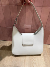 Sac blanc cuir Lancel